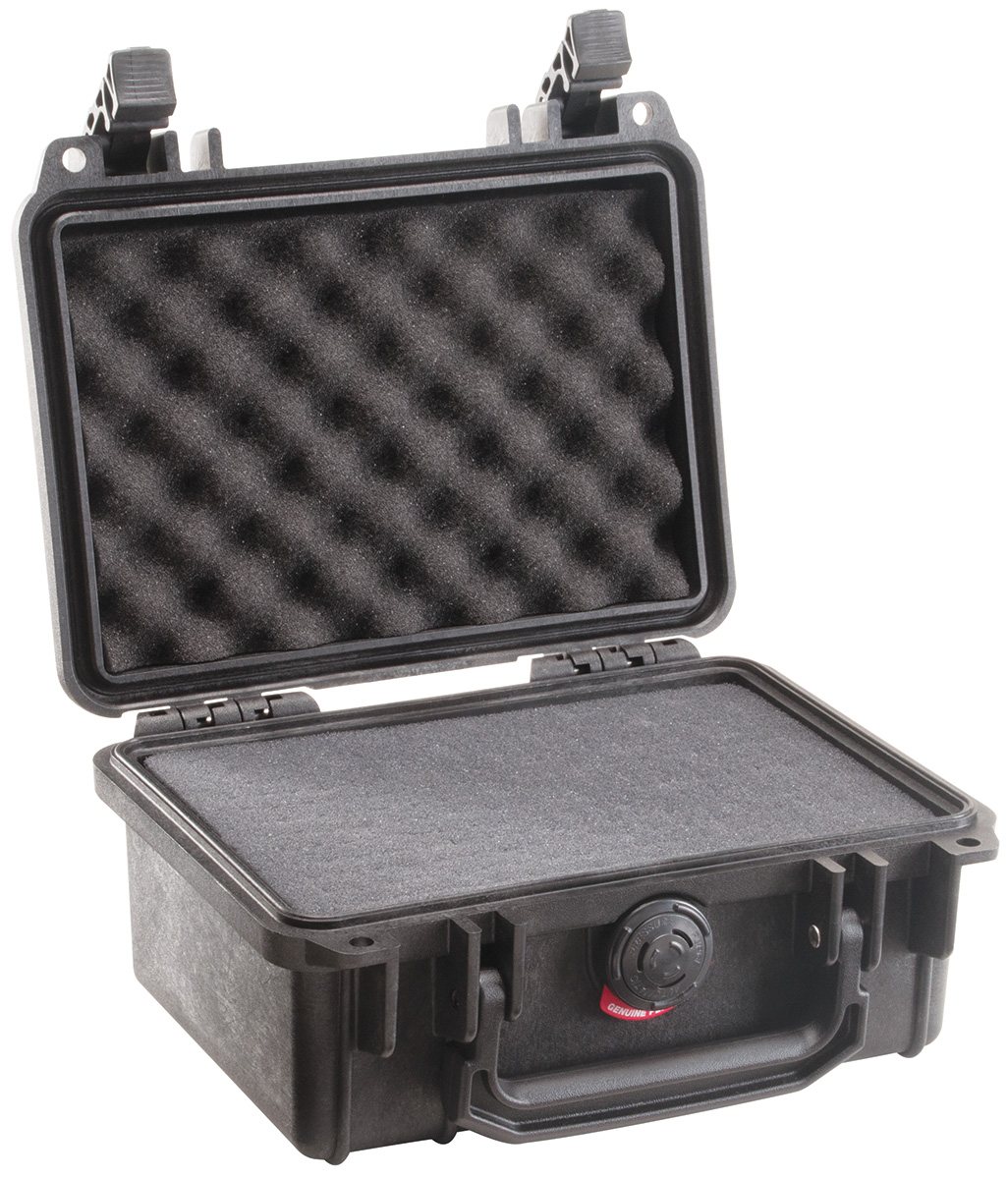 PELI- case Typ 1120 schwarz, Schaum