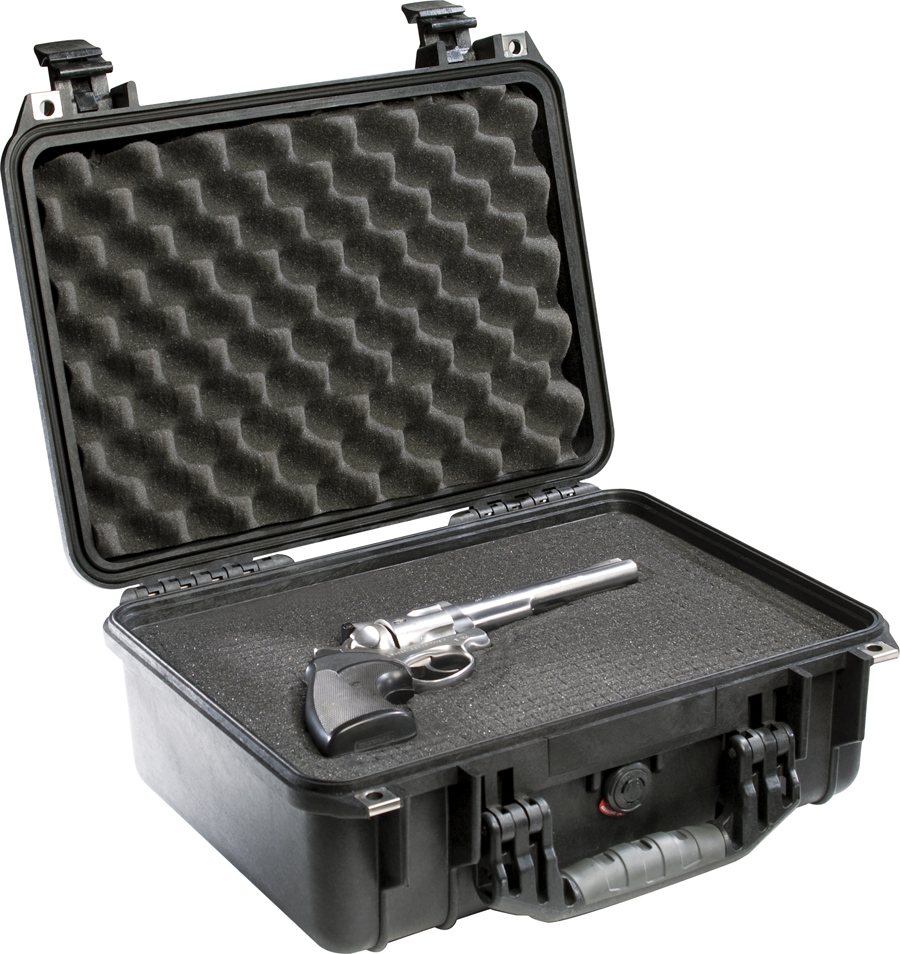 PELI- case Typ 1450 schwarz, Schaum