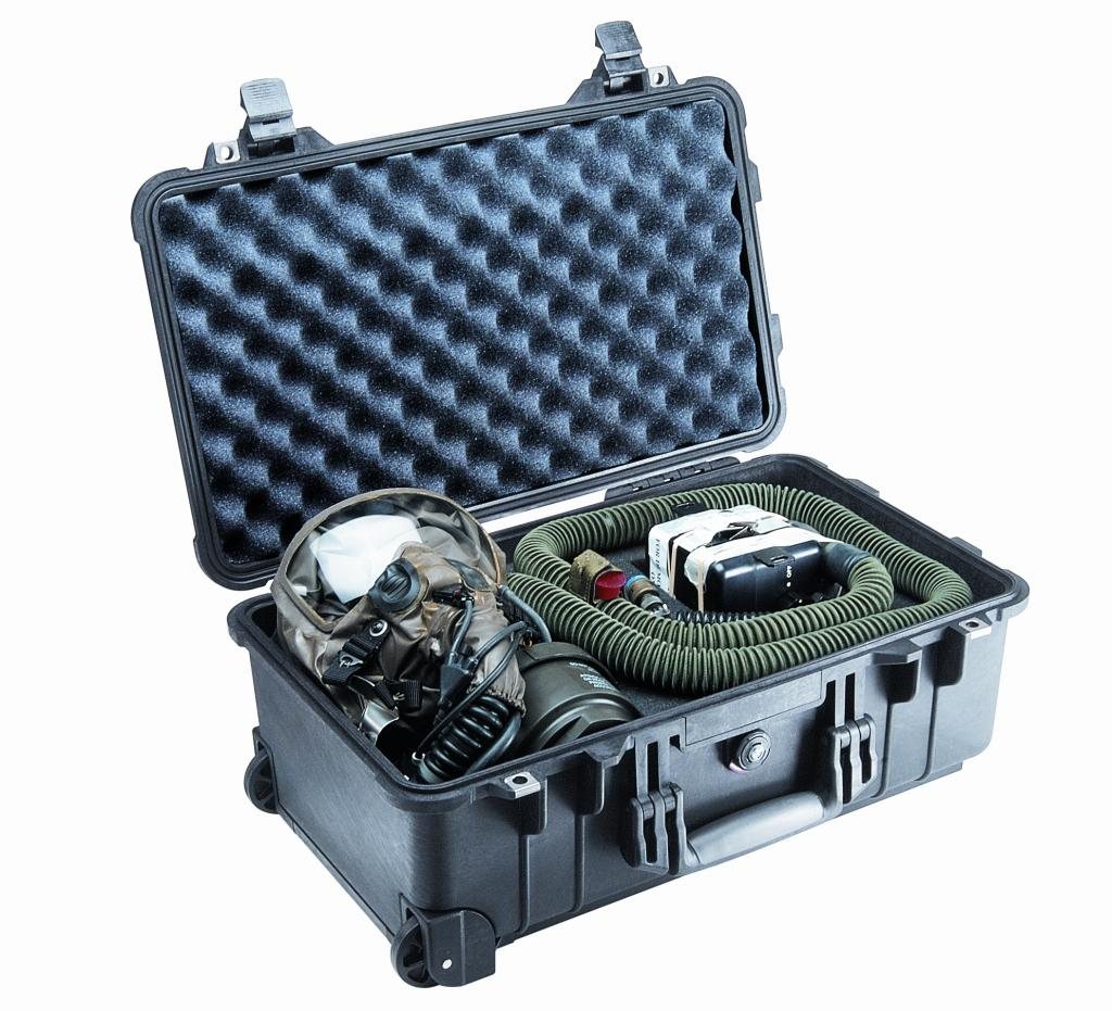 PELI- case Typ 1510 RG, schwarz, Schaum