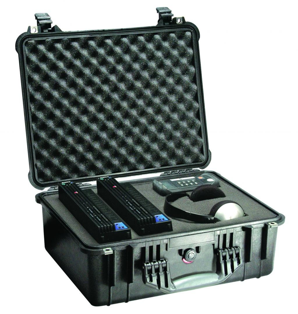 PELI- case Typ 1550 schwarz, Schaum
