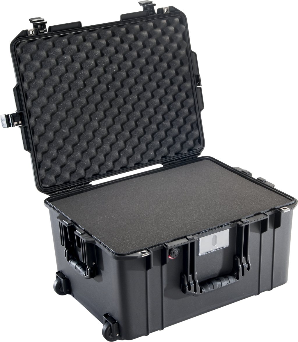 PELI AIR- case Typ 1607, schwarz, Schaum