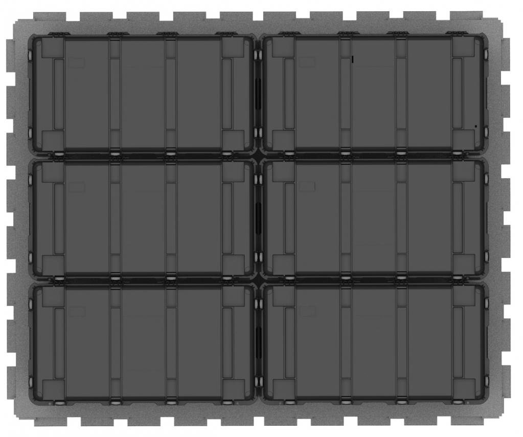 PELI- case Typ 0500 schwarz, Schaum