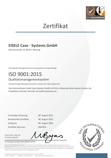 ISO 9001:2015 2025-2026